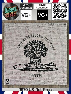 TRAFFIC•John Barleycorn Must Die•June 1970 US Stereo (#UAS 5504) RC, 1st Press